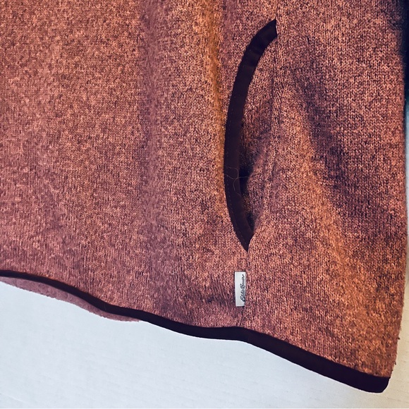 Eddie Bauer Snap Neck Fleece Sweater Pullover - Picture 5 of 10